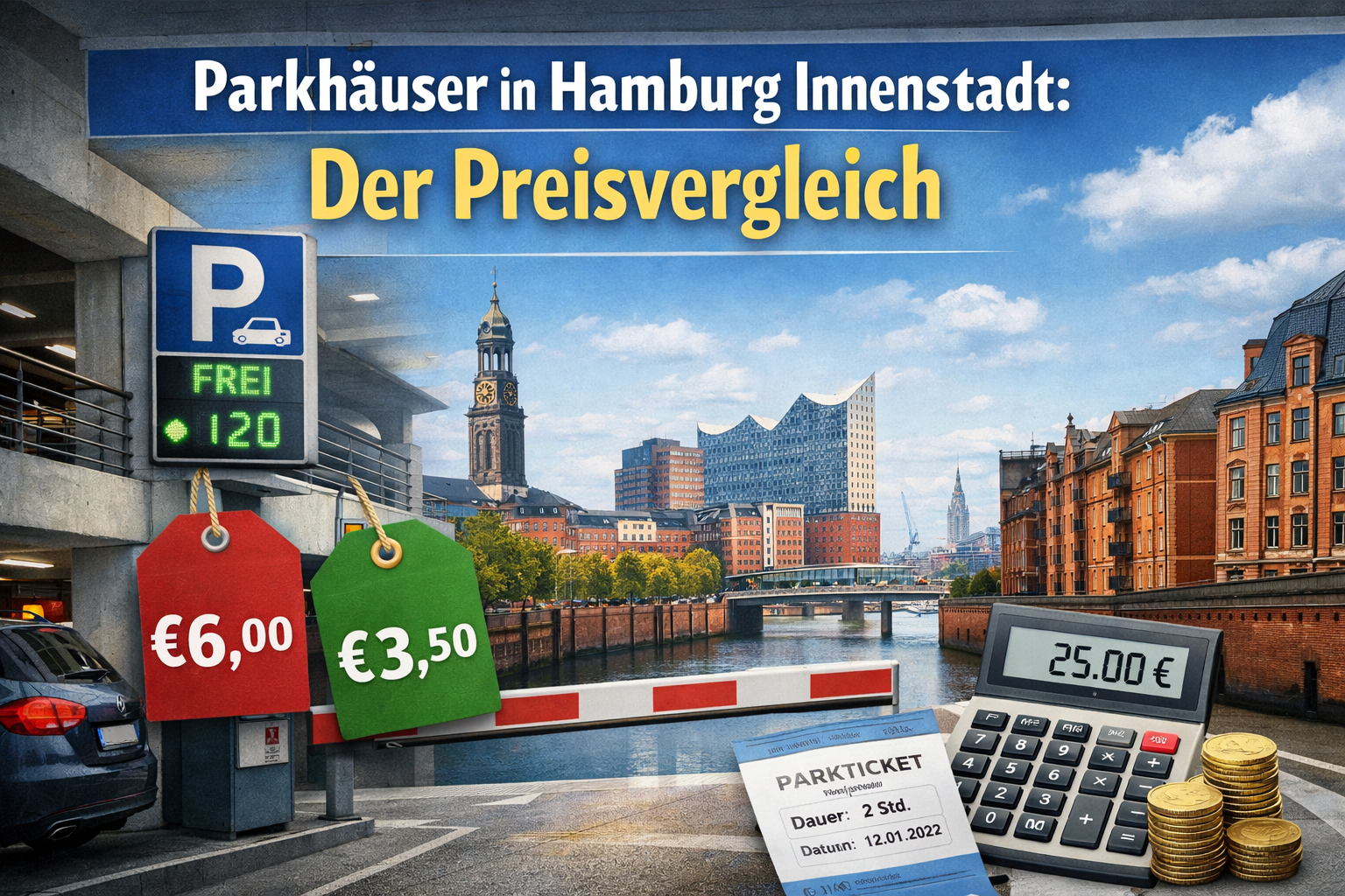 Parkhäuser in Hamburg Innenstadt: Der Preisvergleich